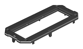 Накладка монтажной коробки OBO Bettermann 7407312, для GB2 3xModul45 165x76 мм (полиамид,черный)