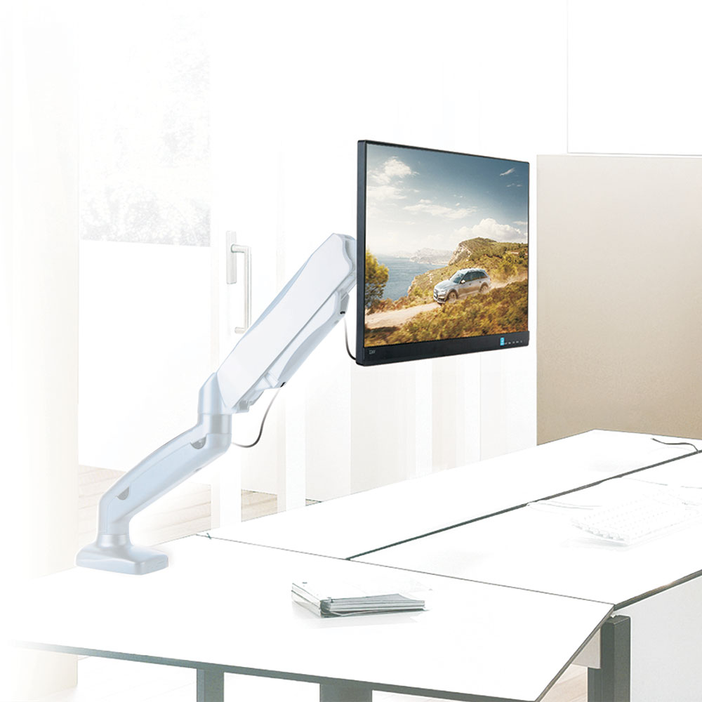 Кронштейн с газлифтом Arm media LCD-T21w белый