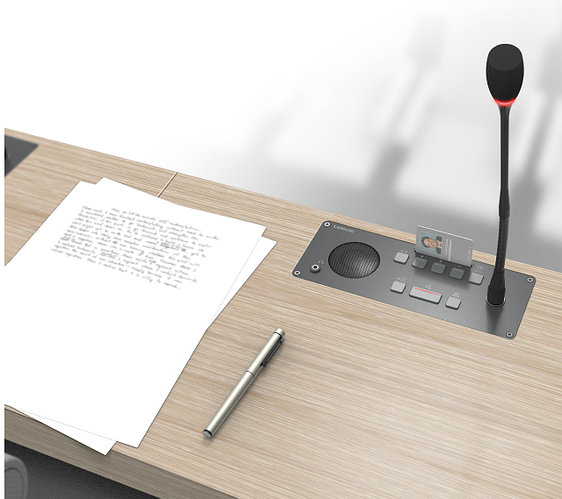 Пульт делегата с селектором каналов врезной Televic Confidea F-DI