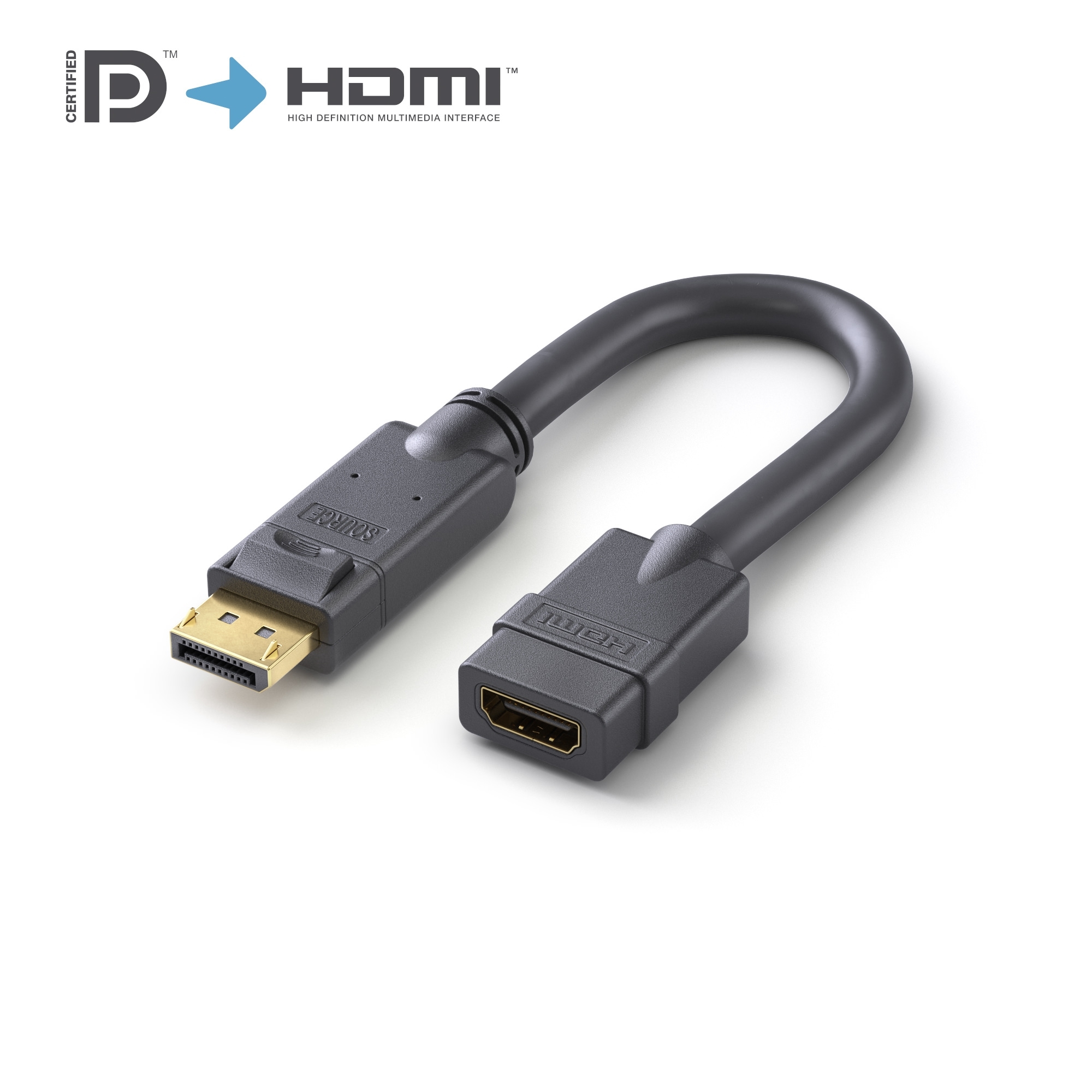 Адаптер Purelink PI156 Active 4K DisplayPort / HDMI Portsaver Adapter