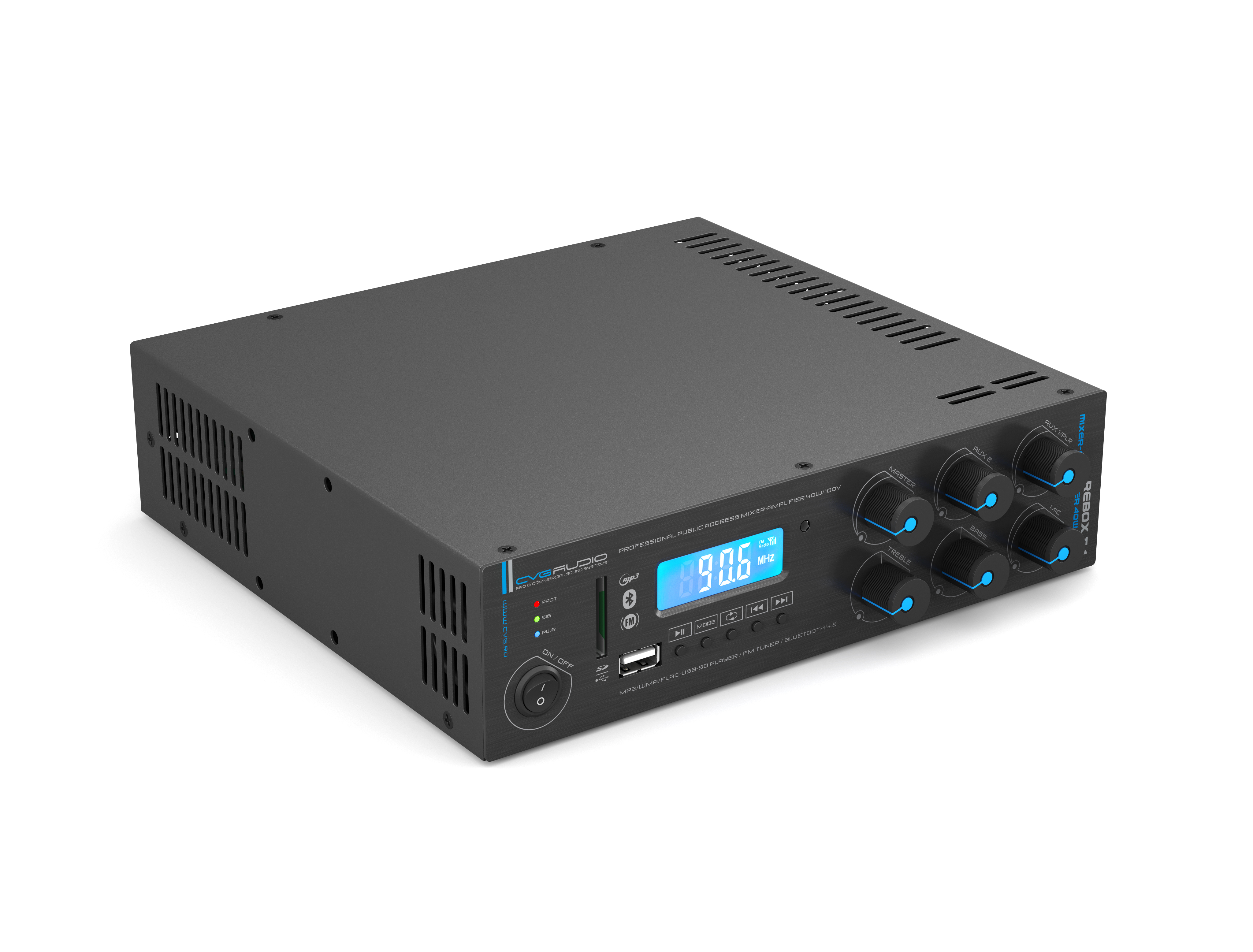 Трансляционный микшер-усилитель CVGaudio ReBox T4 для систем Public Address, 40W(100V)