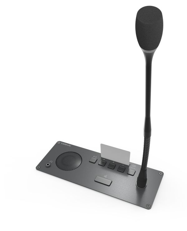 Пульт делегата с голосованием врезной Televic Confidea F-DV