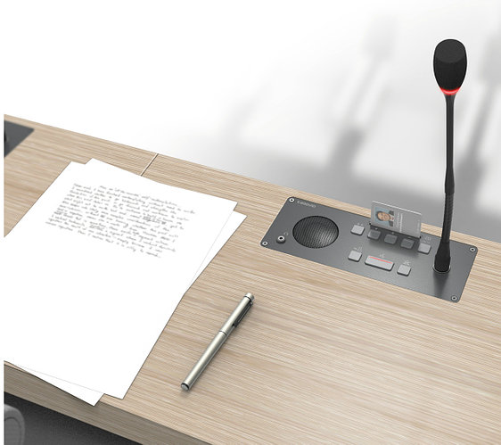 Пульт делегата с голосованием врезной Televic Confidea F-DV