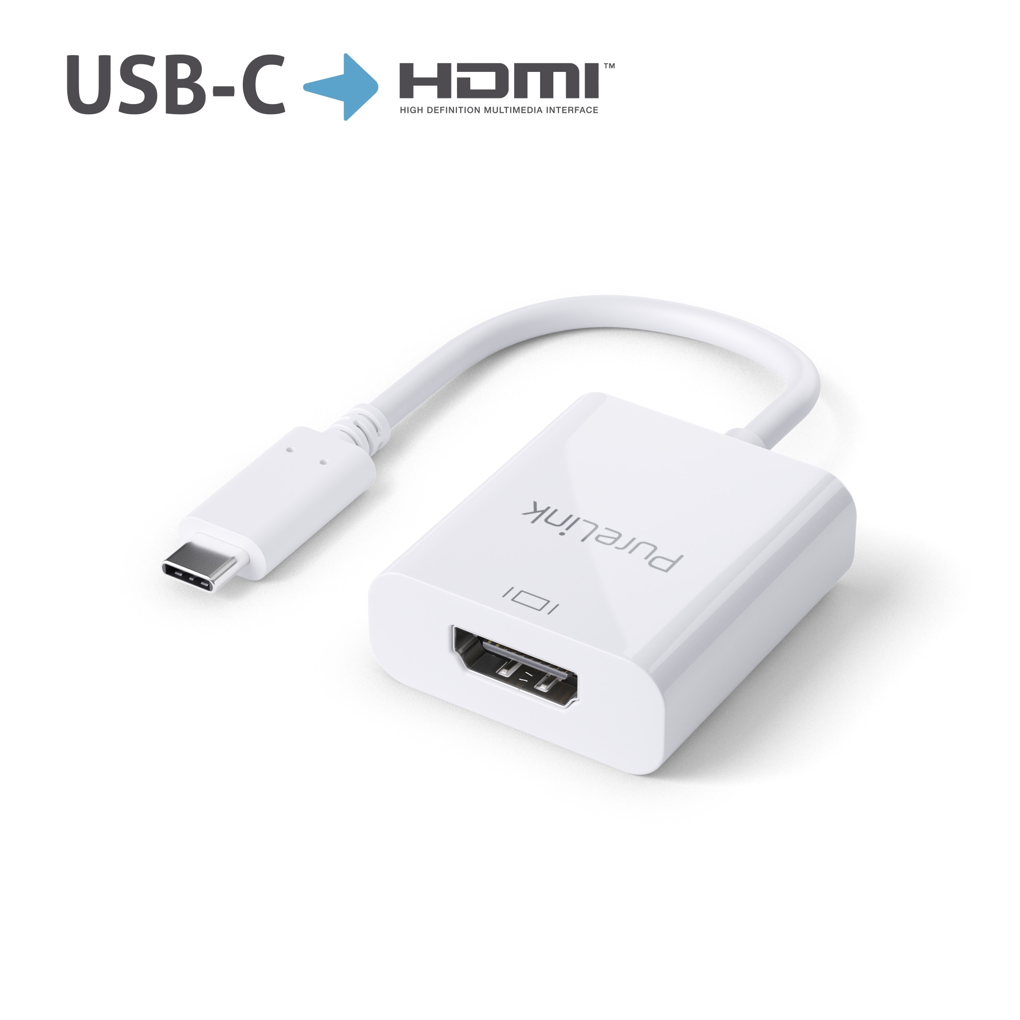 Адаптер PureLink IS180 USB-C to HDMI Adapter - 4K60 - iSeries - white - 0.10m