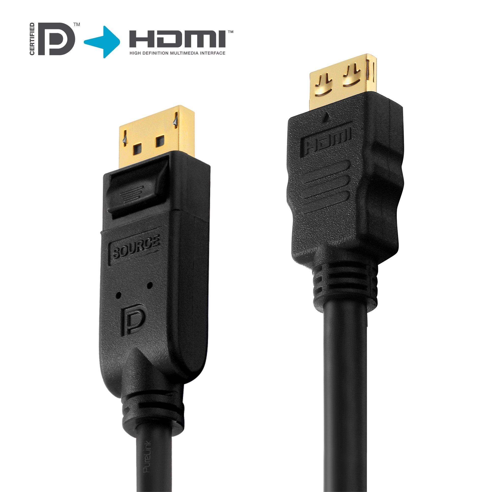 Кабель переходной PureLink PI5100-075, DP to HDMI, 7.5м