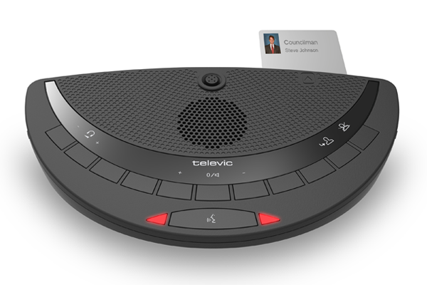 Пульт председателя беспроводной с голосованием Televic Confidea CV G3