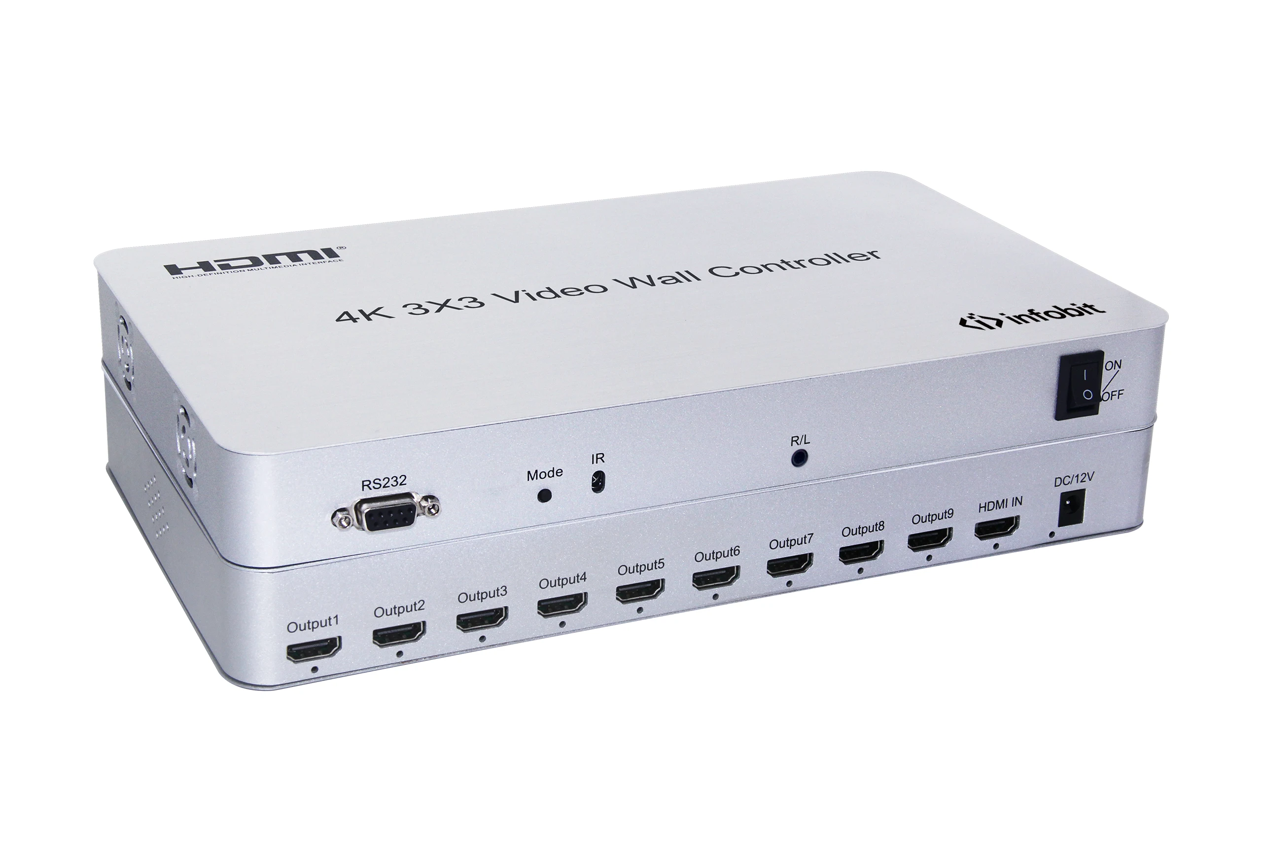 Контроллер видеостены Infobit iWall 109 4K30 HDMI 1x HDMI input, 9x HDMI outputs