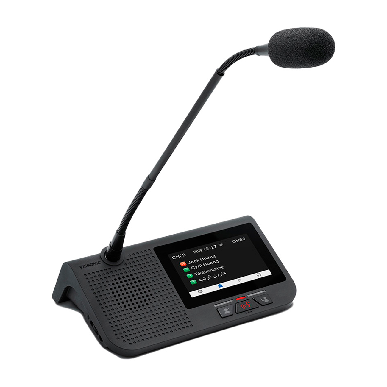 Универсальный беспроводной/проводной пульт председателя/делегата/гостя VIS-MAW-T