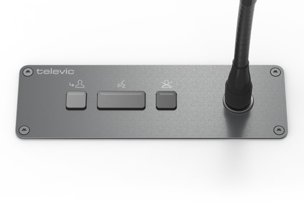 Пульт председателя врезной Televic Confidea F-CM