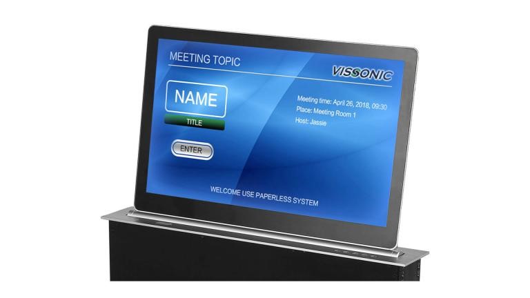 Моторизованный выдвижной монитор 15" Vissonic VIS-15LSSC