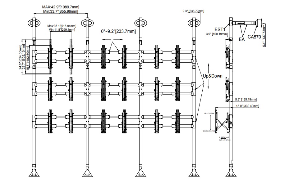 Модуль для видеостены Wize VWFW60