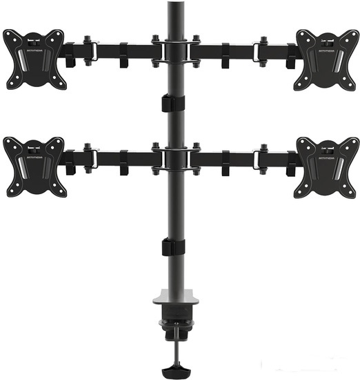 Кронштейн для 4-x мониторов Arm media LCD-T14 black_