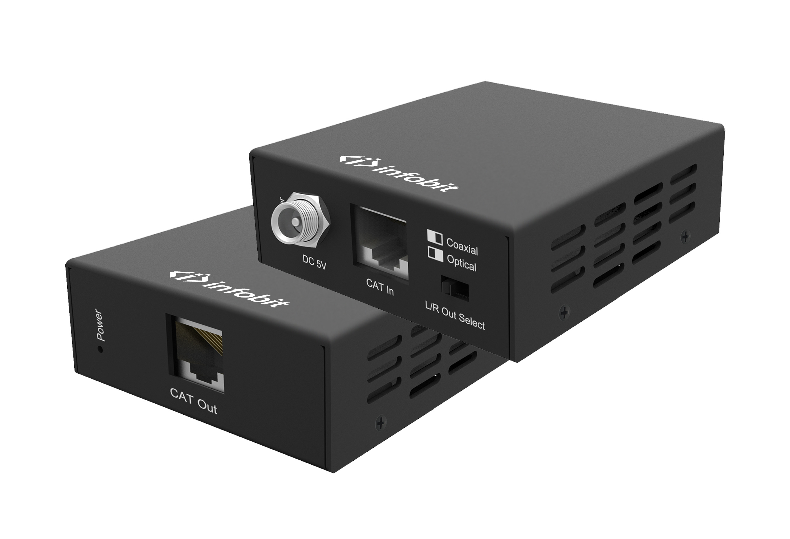 Удлинитель аудио сигнала Infobit iTrans EA300 over CAT cable, 300m