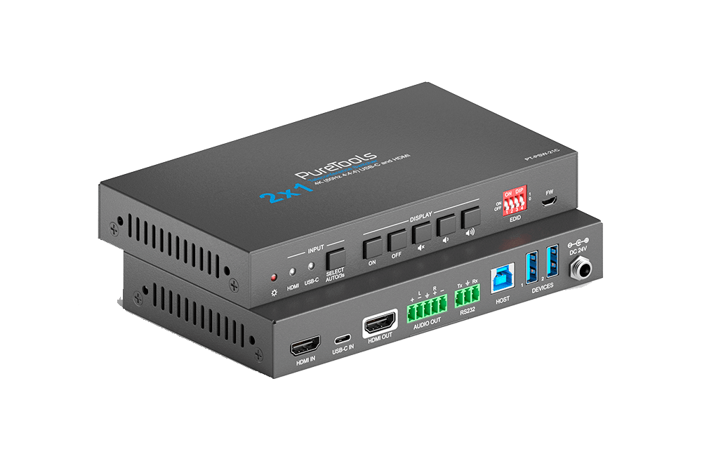 Purelink PT-PSW-21C 2x1 4K 18Gbps Мультиформатный коммутатор для переговорных